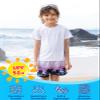 Angel season Boys Rash Guard Swim Shirt Short Sleeve UPF 50+ for Toddler Kids Teens Swimwear Rashguard Quick Dry, Size 8 Years, White view 2