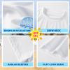 Angel season Boys Rash Guard Swim Shirt Short Sleeve UPF 50+ for Toddler Kids Teens Swimwear Rashguard Quick Dry, Size 8 Years, White view 4