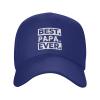 Best Papa Ever Casual Baseball Cap Unisex Comfortable Sports Hat Blue Outdoor Uv Protection Sun Hats view 2