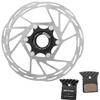 BUCKLOS IIIPRO MTB 160mm Centerlock Disc Brake Rotor and BL-01S 1 Pair Disc Brake Pads for Ceramic Shimano N03A N04C L05A K04S K04Ti K05S K05Ti M8110 M7110 view 1