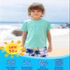 Angel season Boys Rash Guard Swim Shirt Short Sleeve UPF 50+ for Toddler Kids Teens Swimwear Rashguard Quick Dry, Size 9-10 Years, Mint Green view 2