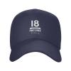 This is What an Awesome 18 Casual Baseball Cap Unisex Comfortable Sports Hat Navy Blue Outdoor Uv Protection Sun Hats view 2