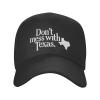 Dont Mess with Texas Casual Baseball Cap Unisex Comfortable Sports Hat Black Outdoor Uv Protection Sun Hats view 2