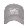 Biker Hair Dont Care Casual Baseball Cap Unisex Comfortable Sports Hat Gray Outdoor Uv Protection Sun Hats view 2