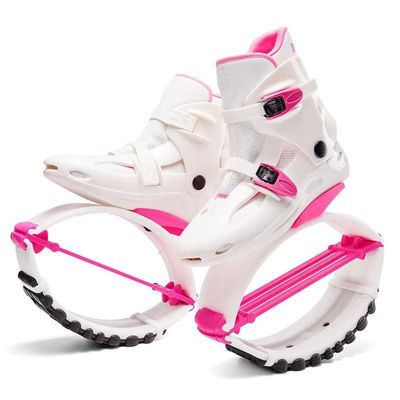 EvikoO Kangaroo Jump Shoes for Women, Comfortable and Adjustable Fitness Bounce Jump Boots with 3 pcs Tension Springs, 35-40 EU (Color : Pink, Size : Medium)