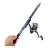 Portable Fishing Pole Portable Telescopic Fishing Rod with Comfort Handles Set Fishing Rod with Comfort Handles Outdoor Fishing Roller Rod Easy to use view 1