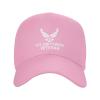 Air Force Veteran Casual Baseball Cap Unisex Comfortable Sports Hat Pink Outdoor Uv Protection Sun Hats view 2