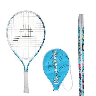 AMA SPORT Kids Tennis Racket for Junior Toddlers Starter Kit 17-25" for Girls and Boys - 4 Color Kids Tennis Rackets Age 2-12 with 420D Nylon Shoulder Strap Bag