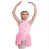 JEATHA Kids Girls Rhinestone Sleeveless Mock Neck Roller Skating Dress Gymnastic Leotard Ballet Dance Costume Pink B 14 view 1