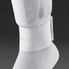 LIUGOU 1Pair Soccer Shin Guard Strap, Anti Slip Sports Football Legging Shin Fixed Straps, Lightweight Ankle Guards for Kicking Ball, Running, Cycling (White) view 1