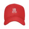 This is What an Awesome 18 Casual Baseball Cap Unisex Comfortable Sports Hat Red Outdoor Uv Protection Sun Hats view 2