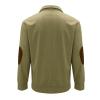 QWENTMTNTY Mens Winter Sweater Mens Quarter Zip Pullover Sweater Men Pullover Mens Big and Tall Shawl Collar Sweater Men Cashmere Sweater Mens B-Khaki view 3