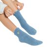 2 Pairs Women's Wool Socks - Thick Knit, Warm Winter Socks, Comfy, Cozy Gifts for Women - Dark Blue, One Size view 3