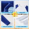 Angel season Boys Rash Guard Swim Shirt Long Sleeve Rashguard for Toddler Kids UPF 50+ Swimwear White Blue 3T view 4