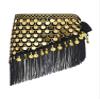 YiZYiF Women's Belly Dance Hip Scarf Gold Coins Belly Dance Costume Skirt Wrap Belt Festival Bottoms Sequin BGold A One Size view 1
