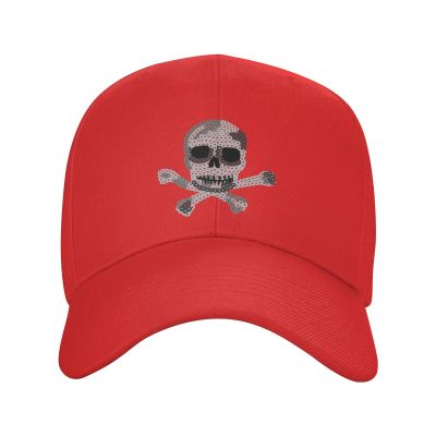 Beautiful Skull Sports Baseball Cap, Cute hat Gift for Boyfriend and Girlfriend (3 Red)