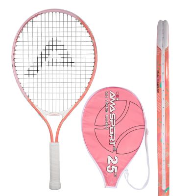 AMA SPORT Kids Tennis Racket for Junior Toddlers Starter Kit 17-25" for Girls and Boys - 4 Color Kids Tennis Rackets Age 2-12 with 420D Nylon Shoulder Strap Bag