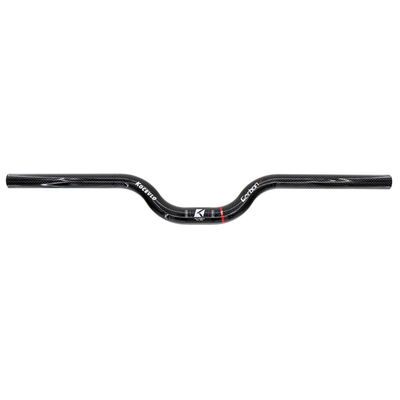 DELVOYE Carbon Handlebars Folding Bike 25.4mm Riser Handlebar 540/580mm Ultralight MTB BMX Handlebar Rise 35/70mm Glossy/Matte Riser Bar (Color : Glossy 580MM, Size : Rise 70mm)