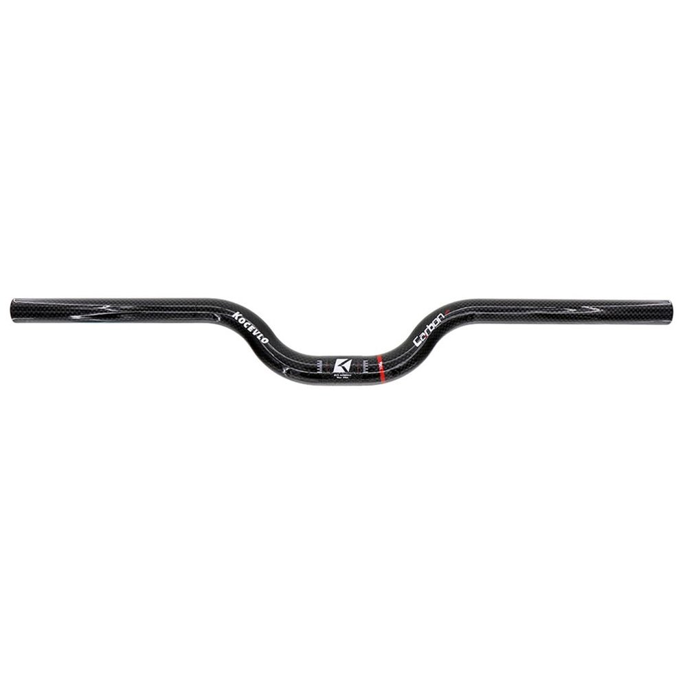 DELVOYE Carbon Handlebars Folding Bike 25.4mm Riser Handlebar 540/580mm Ultralight MTB BMX Handlebar Rise 35/70mm Glossy/Matte Riser Bar (Color : Glossy 580MM, Size : Rise 70mm)