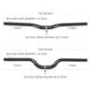 DELVOYE Carbon Handlebars Folding Bike 25.4mm Riser Handlebar 540/580mm Ultralight MTB BMX Handlebar Rise 35/70mm Glossy/Matte Riser Bar (Color : Glossy 580MM, Size : Rise 70mm) view 2