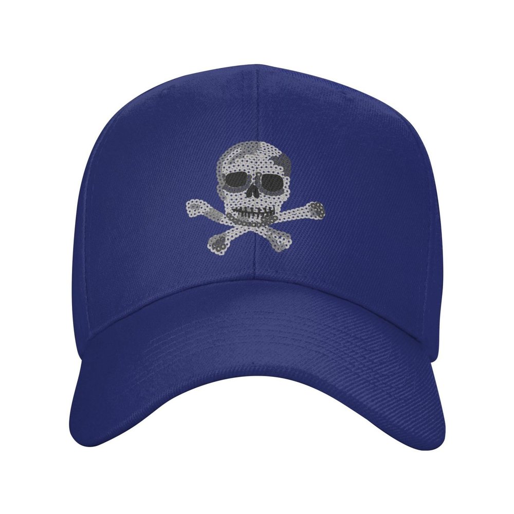 Beautiful Skull Sports Baseball Cap, Cute hat Gift for Boyfriend and Girlfriend (4 Blue)