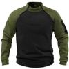 ZYXTIM Men's Recon Combat Shirt Long Sleeve, Breathable Tactical Top Mini Rip-Stop Fabric, with Quarter Zip, Bicep Pockets view 1