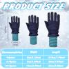 Newcotte 3 Pairs Winter Snow Gloves Kids Waterproof Long Cuff Ski Gloves Warm Mittens for Boys Girls Toddler Outdoor(Warm Style,Aged 6-10) view 3