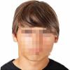 Mens Gray Short Natural Synthetic Heat Resistant Halloween Cosplay Wig with Bangs Hairpiece A view 1