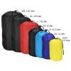 PATIKIL Stuff Sack, 9 x 16 Inch Waterproof Outdoor Storage Sack Upgrade Drawstring Bag Ultralight Ditty Bags Portable Dust Flap for Organizing Camping Hiking Travel Gear, Black view 2