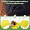 PATIKIL Stuff Sack, 9 x 16 Inch Waterproof Outdoor Storage Sack Upgrade Drawstring Bag Ultralight Ditty Bags Portable Dust Flap for Organizing Camping Hiking Travel Gear, Black view 4