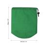 PATIKIL Stuff Sack, 5 x 10 Inch Waterproof Outdoor Storage Sack Portable Drawstring Dust Flap Bag for Camping, Green view 3