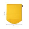 PATIKIL Stuff Sack, 9 x 16 Inch Waterproof Outdoor Storage Sack Portable Drawstring Dust Flap Bag for Camping, Yellow view 3