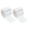 M METERXITY 2 Pack Badminton Grip Cushion Wrap - PE Tennis Badminton Racket Grip Tape Anti Slip Backing Film, Apply to Ball Racket Sports (77 Yard, Clear) view 1