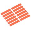 M METERXITY 12 Pack Badminton Racket Protection Tape - Matte Surface PU Material Thickened Racket Frame Stickers, Apply to Badminton/Tennis (9.8"x0.7", Orange) view 1
