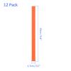 M METERXITY 12 Pack Badminton Racket Protection Tape - Matte Surface PU Material Thickened Racket Frame Stickers, Apply to Badminton/Tennis (9.8"x0.7", Orange) view 3