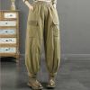 Women's Winter Quilted Pants Down Cotton Pants Elastic Waist Oversized Trousers Loose Outdoor Padded Warm Casual Pants view 2