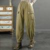 Women's Winter Quilted Pants Down Cotton Pants Elastic Waist Oversized Trousers Loose Outdoor Padded Warm Casual Pants view 3