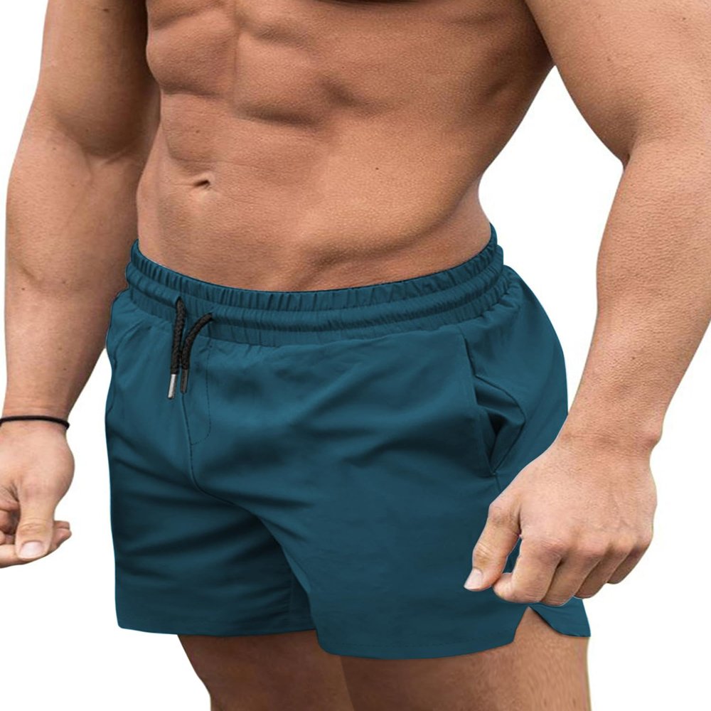 COOFANDY Men's Swim Trunks Quick Dry Board Shorts Swimsuit Swimwear Bathing Suit Peacock Blue