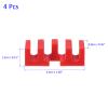 M METERXITY 4 Pack Badminton Stringing Racquet Load Spreader - Badminton Pressure Reducer Stringing Protector Threading Machine Adapter for Repair Fixing (Red) view 3