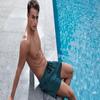 COOFANDY Men's Swim Trunks Quick Dry Board Shorts Swimsuit Swimwear Bathing Suit Peacock Blue view 2