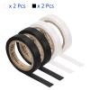 M METERXITY 4 Pack Racquet Overgrip Tape - Badminton Tennis Racket Grip Finishing Tape Wrap Tape Sticky Non-Slip, Apply to Tennis Racket (26Ft, Black/White) view 4