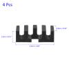 M METERXITY 4 Pack Badminton Stringing Racquet Load Spreader - Badminton Pressure Reducer Stringing Protector Threading Machine Adapter for Repair Fixing (Black) view 3