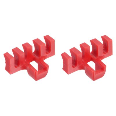 M METERXITY 2 Pack Badminton Stringing Racquet Load Spreader - Badminton Pressure Reducer Stringing Protector Threading Machine Adapter for Training (Red)
