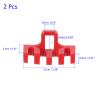 M METERXITY 2 Pack Badminton Stringing Racquet Load Spreader - Badminton Pressure Reducer Stringing Protector Threading Machine Adapter for Training (Red) view 3