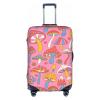 EdNeY Retro Hippie Magic Mushroom Psychedelic Travel Luggage Cover Elastic Anti-scratch Suitcase Cover Protector Spandex Stretch Luggage Baggage Covers Fits 18-21 Inch Luggage,S view 1
