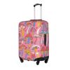 EdNeY Retro Hippie Magic Mushroom Psychedelic Travel Luggage Cover Elastic Anti-scratch Suitcase Cover Protector Spandex Stretch Luggage Baggage Covers Fits 18-21 Inch Luggage,S view 2
