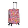 EdNeY Retro Hippie Magic Mushroom Psychedelic Travel Luggage Cover Elastic Anti-scratch Suitcase Cover Protector Spandex Stretch Luggage Baggage Covers Fits 18-21 Inch Luggage,S view 3