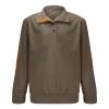 Alalaso Men's Corduroy Shirts Casual Lapel Collar Button Up Pullover Mock Neck Long Sleeve Sweaters Casual Polo Sweatshirts view 2