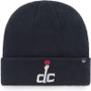 47 NBA Unisex-Adult Primary Logo Cuffed Knit Primary Logo Team Color Beanie Hat Cold Weather Hat, One Size (Washington Wizards Navy) view 2