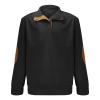 Alalaso Men's Corduroy Shirts Casual Lapel Collar Button Up Pullover Mock Neck Long Sleeve Sweaters Casual Polo Sweatshirts view 3